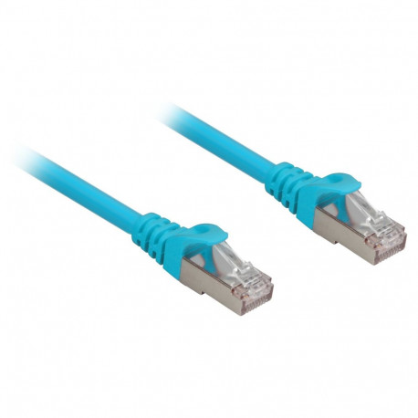 "Sharkoon Patchkabel RJ45 Cat.6a SFTP (blau, 10 Meter, LSOH (Halogenfrei))"