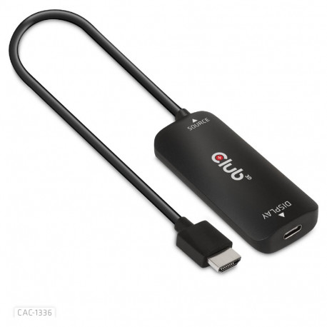 "Club3D Adapter HDMI + MicroUSB > USB-C 4K120Hz aktiv St/Bu"