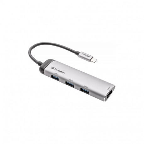 Verbatim mitmeportiline USB-hub USB-C 4-Port USB 3.2 GEN 1Type A