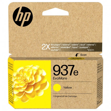 HP tindikassett 937e EvoMore originaalne 1650Seiten, kollane