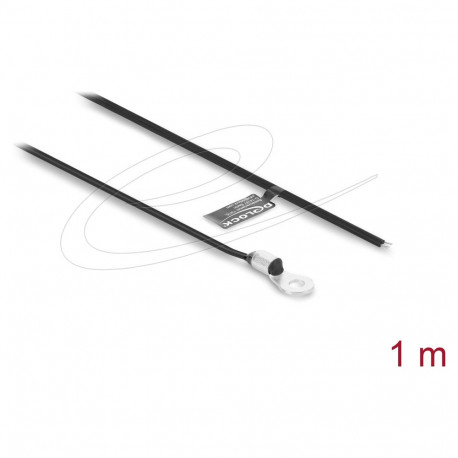 "Delock Temperaturfühler-Kabel M4 mit 2 x offenen Kabelenden FEP Einzeladern B25/85 3435K 1 m"