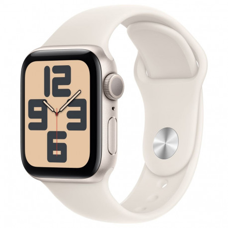 "APPLE Watch SE GPS 40mm Starlight Aluminium Case with Starlight Sport Band - S/M"