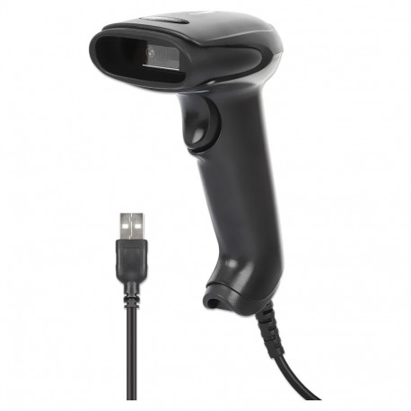 "MANHATTAN 2D LED Barcodescanner 320mm 1,4m USB-Kabel schwarz"