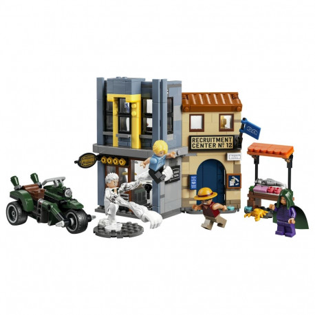 LEGO komplekt 75642 One Piece Showdown koos kapten Smokeriga