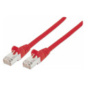 "Patchkabel Cat6a-Stecker/Cat7-Rohkabel 0,25m rot"