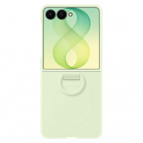 "Samsung Silicone Ring Magnet Case fr Galaxy Flip8 green"