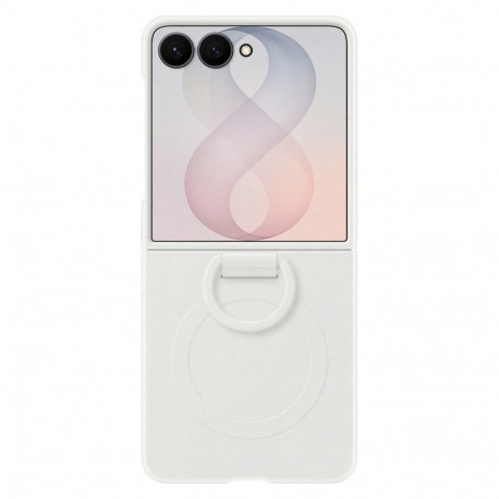 "Samsung Silicone Ring Magnet Case fr Galaxy Flip8 white"