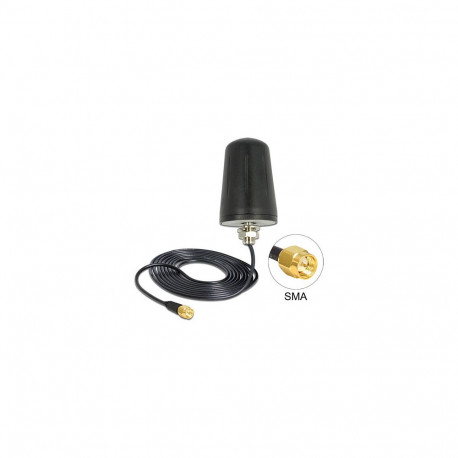 antenn LoRa 868mHz SMA-pistik 0dBi omnidirektsionaalne (RG-174, 3m) katusepaigaldus välitingimusteks