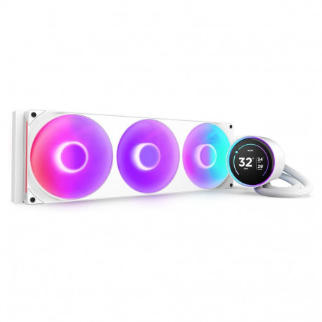 NZXT protsessori veejahuti KRAKEN Elite V2 420 RGB RL-KR42E-W2, valge