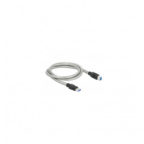 "Delock USB 5 Gbps Kabel Typ-A Stecker zu Typ-B Stecker mit Metallmantel 1 m"