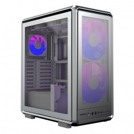 Cooler Master korpus Masterframe 500 Mesh ARGB karastatud klaasiga, hõbedane