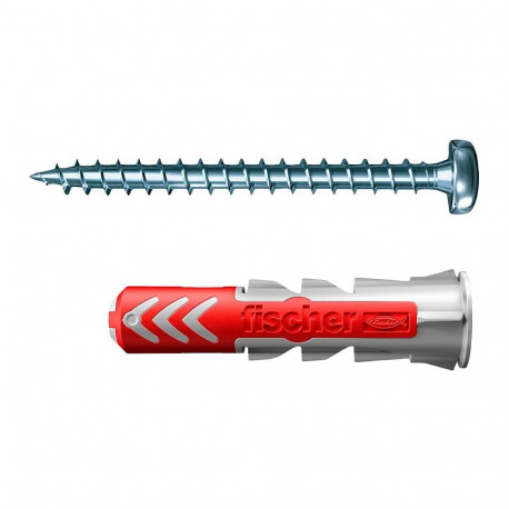 "fischer DuoPower 6x30 S PH TX Dübel mit Schrauben 6 x 30 mm, 100 Stück"