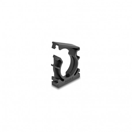 "Delock Kabelschlauchhalter mit Verschlussclip 28,5 mm 4 Stück schwarz"