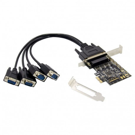 "PCIe1x Card 4xRS232-Seriell 115200bps"