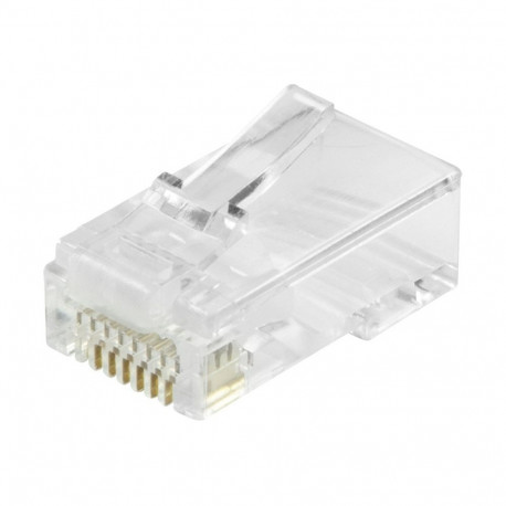"Equip Steckersatz Cat6 RJ45 UTP ungeschirmt 100Stk transpare"