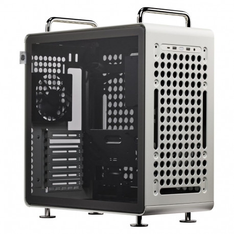 "Midi Cooler Master Qube 540 Midi Tower ATX Gehäuse Glasfenster moonstone"