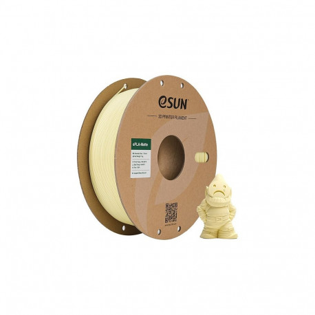 EPLA-MATTE PLA filament 1,75mm 1kg, mandlikollane