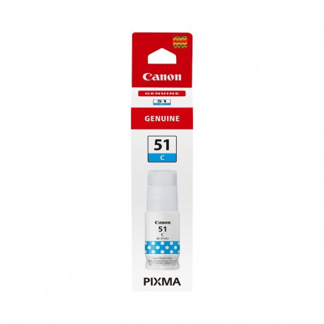 Ink Cartridge - Canon GI-51 GI51 C, 70ml, Up to 7700 Pages, Cyan