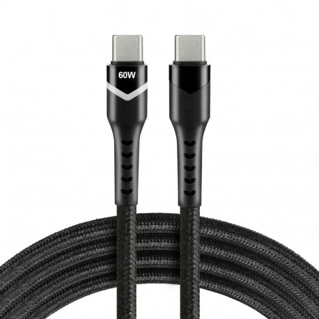 USB-C Cable - everActive CBB-2PDR USB-C Cable, 60W, 480 Mbps, 2 m, Black