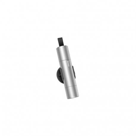 Baseus Car Tool Sharp Safety Hammer (Window-breaking+Safety belt cutting) Silver (CRSFH-0S)