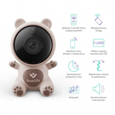 Baby Monitor - TrueLife NannyCam S3 Smart 1080p Wi‑Fi Camera