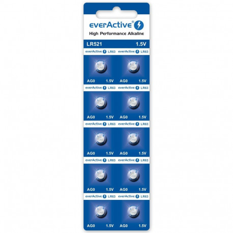 Battery - EverActive G0 Alkaline LR521/LR63, 5 Pcs