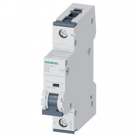 "Siemens Automat C 10A 5SY41107 230/400V 10kA 1p"