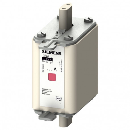 "Siemens 3NA78247 NH00 80A 500VAC/250DC gL/gG Sicherung spannungsf. m.Kennmelder"