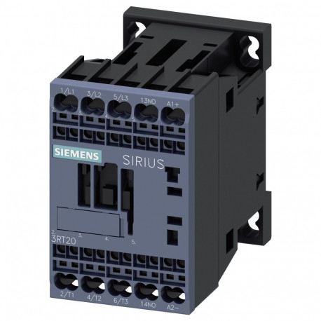 Siemens kontaktor 3RT20162BB41 AC-3 4kW/400V 1S 24VDC 3p S00