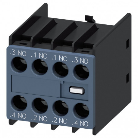 "Siemens 3RH29111FA22 Hilfsschalterblock 2S+2 S00/S0 front Schraubanschluss"