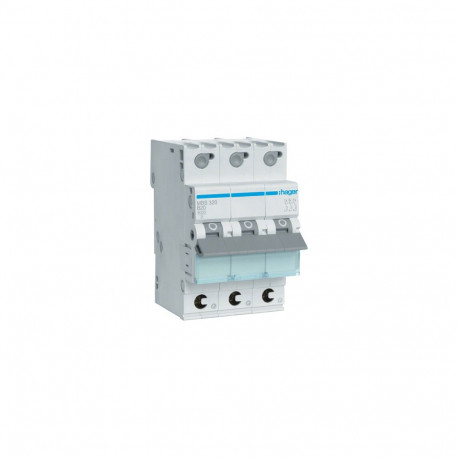 "Hager Leitungsschutzschalter MBS320 3polig 6kA B-20A QuickConnect 3M"
