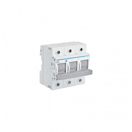 "Hager Lasttrennschalter f.Sicherung L73M D02 E18 63A AC400V 3polig Hutschiene"