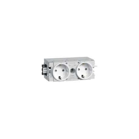 Hager pistikupesa GS20009016 2-kohaline Wago-ga C-profiil, valge