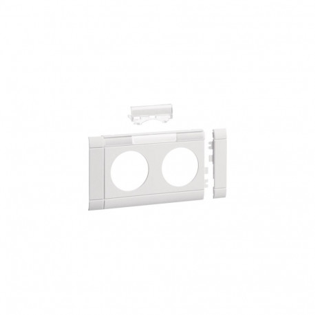 Hager katteplaat GB080219016 2-kohaline hfr OT80mm märgistatav, valge