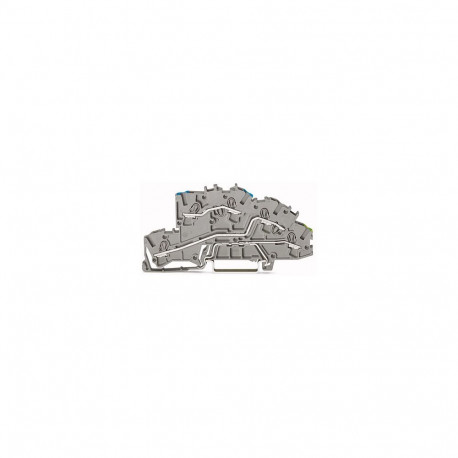 "WAGO 2003-7646 Installationsetagen- klemme,N/L/PE,Push-in CAGE CLAMP ,grau"