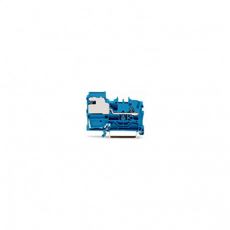 "WAGO 2002-7114 1-Leiter-N-Trennklemme, 2,5 mm,Push-in CAGE CLAMP ,blau"