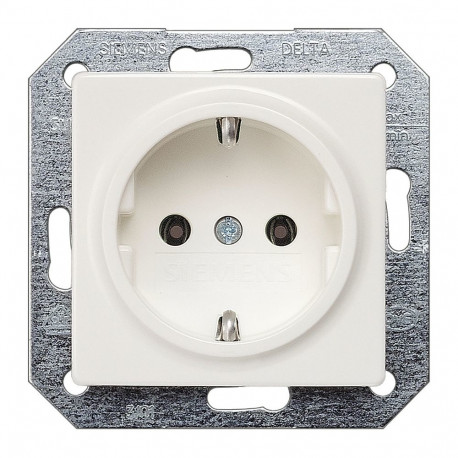 "Siemens 5UB1511 DELTA i-system Schuko- Steckdose 10/16A 250V titanwei"