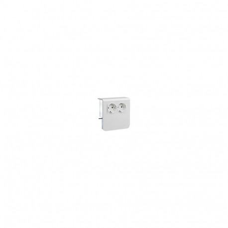 "Hager Gertetrger SL200809009016 Steckdose 2fach 20x80mm verkehrswei"