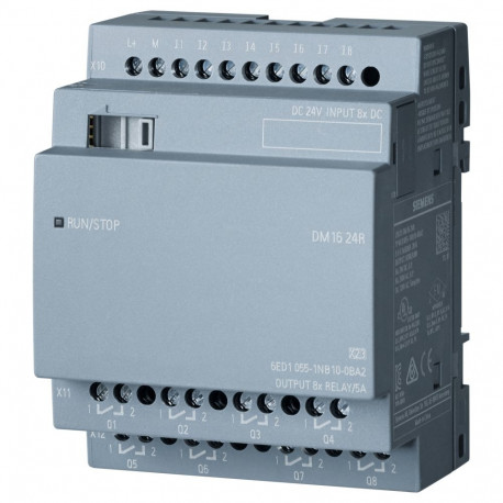 "Siemens 6ED10551NB100BA2 LOGO! DM16 24R Erw.-Mod. 4TE 8DE/8DA LOGO!8"
