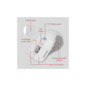 VELORA Rechargeable Mouse - Wireless, Bluetooth, Smart Flying Scroll Wheel, white