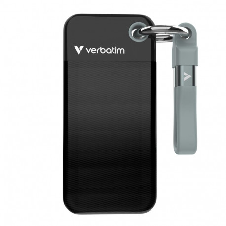 Väline SSD Pocket 1TB USB-C 3.2 Gen 2 (10Gbit/s) võtmehoidja ja kaablihoidik, must/hall
