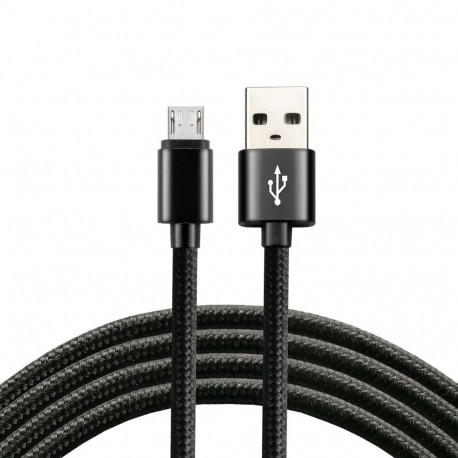 Cable - everActive USB To Micro USB CBB-1.2MB 2.4A 480 Mbps 1.2m Black
