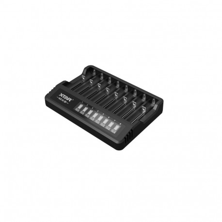 Battery Charger - XTAR MX8 USB-C, Black
