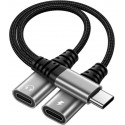 PremiumCord adapter USB-C Splitter 2in1
