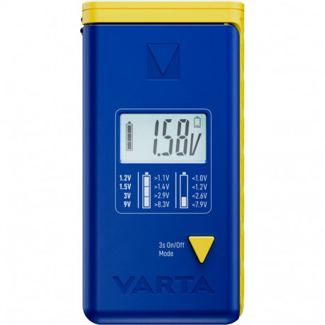 Digitaler LCD Batterietester AA / AAA / C / D / E (blau)