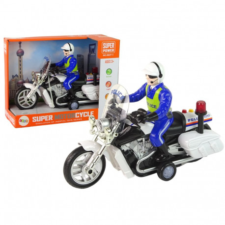 Motocykl Policyjny Motor Policja Dźwięki Światła Wóz Policyjny