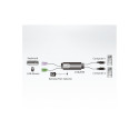 2-Port USB Boundless KM KVM Switch CS62KM-AT