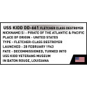 Bricks USS Kidd DD-661