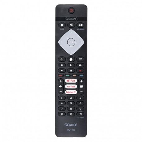 Savio universaalne kaugjuhtimispult/Philips TV, SMART TV, RC-16 asenduspult