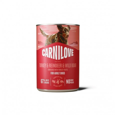 CARNILOVE Dog Turkey&Reindeer&Wild Boar - wet dog food - 400g